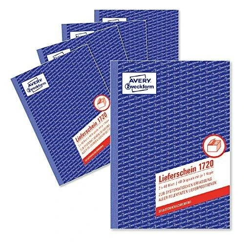 AVERY Zweckform Formularbuch "Lieferschein", SD, 4+1 GRATIS 1 AVERY Zweckform Formularbuch "Lieferschein", SD, 4+1 GRATIS