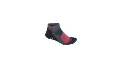 F-LITE Socken "Mid Cool", 56% Polyamid, 42% PE Coolmax, 2% Elasthan, Anthrazit/rot, Kurze, Technische L/R Mountainbike S