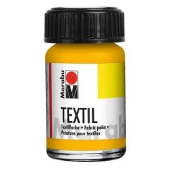Marabu GmbH & Co.KG Marabu Textilfarbe "Textil", Mittelgelb, 15 Ml, Im Glas