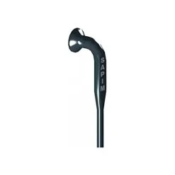 SAPIM Aero-Messerspeiche "CX-Ray" Ø 2,00 /2,2-0,9 / 2,00 Mm, Edelstahl , Mit 14 Mm Polyax Aluminiumnippel Silber. Verbin