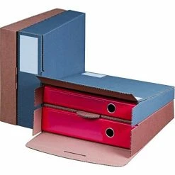 Smartboxpro Ordner-Versandkarton, Anthrazit, (B)50-80 Mm