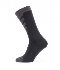 Sealskinz GmbH Socken Sealskinz Warm Weather Mid Length Gr.xl(47-49) Schwarz/grau Wasserdicht