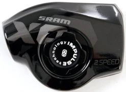 SRAM Ersatz Für Triggerschalter "X0" 10-fach, Mod. 11-12 Gehäusedeckel Mit Schraube, Links, 2-fach, Schwarz , Abb. 2