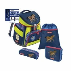 HAMA Step By Step Comfort Schulranzen-Set Horse 4-teilig DIN
