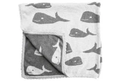 HANSEKIND Strickdecke Wal Grau