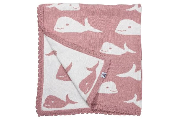 HANSEKIND Strickdecke Wal Rosa 1 HANSEKIND Strickdecke Wal Rosa
