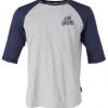 Xlc Casual Man Raglan 3/4 Arm Shirt Gr M Grau/blau