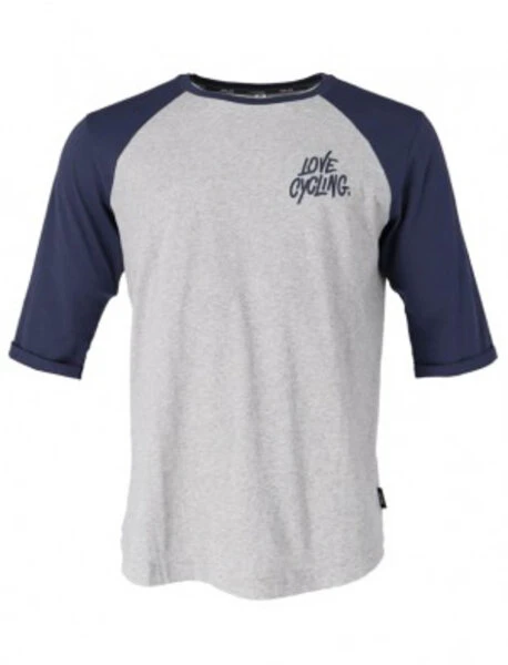 Xlc Casual Man Raglan 3/4 Arm Shirt Gr M Grau/blau 1 Xlc Casual Man Raglan 3/4 Arm Shirt Gr M Grau/blau